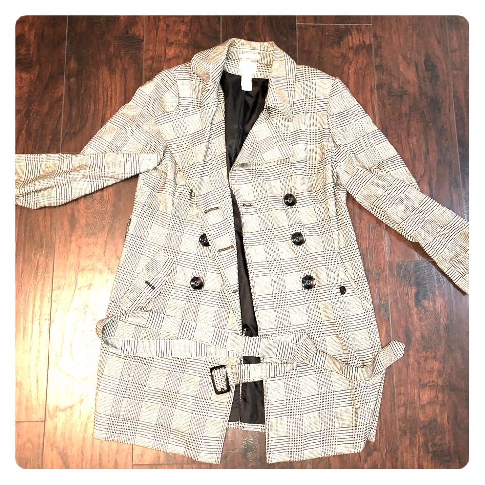 Emma James Plaid Peacoat